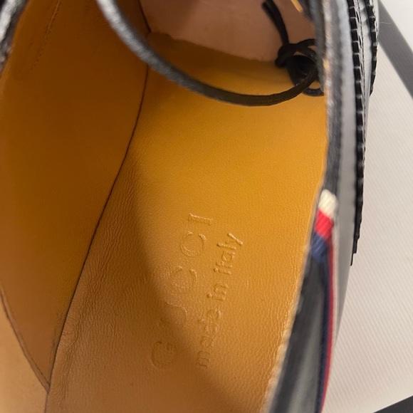 $890 Gucci men’s size 6G= US 7 soft heels Oxford shoes new in box - Picture 15 of 15